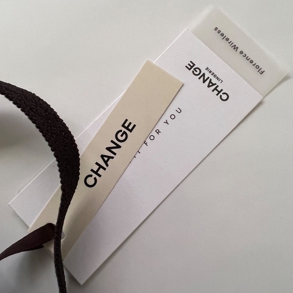 Change Bra Florence Wireless Full Cup Black Lace Lingerie Sexy Size 36 E New Tag - Picture 6 of 6